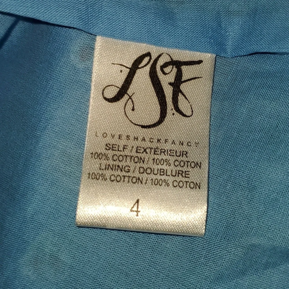 LOVESHACKFANCY... Maya Dress Dress A wrap-around ruffle and uneven hem....NWOT - Picture 6 of 8